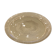 Plat rond en verre gris fumé