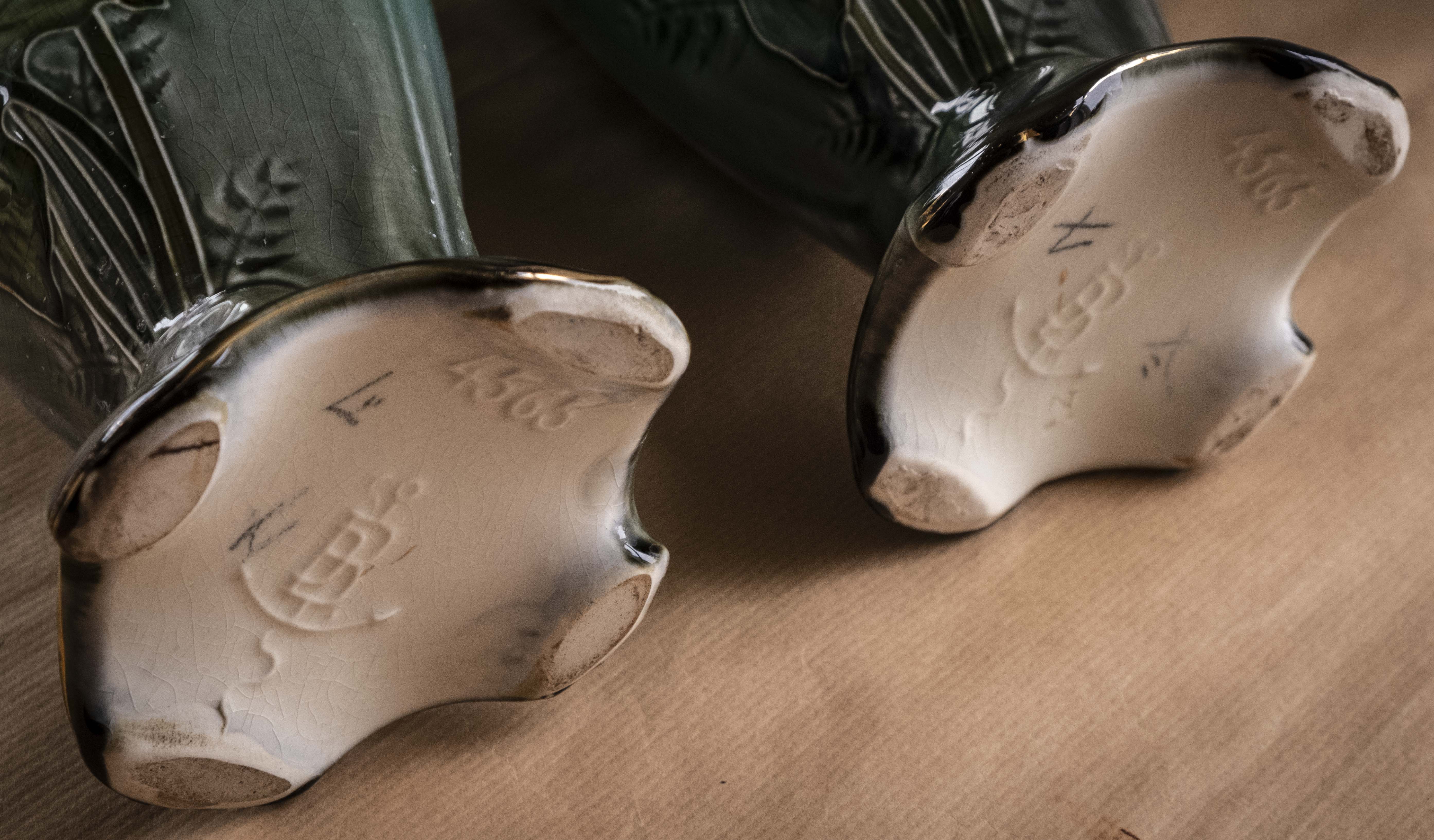 Pair of art nouveau vases