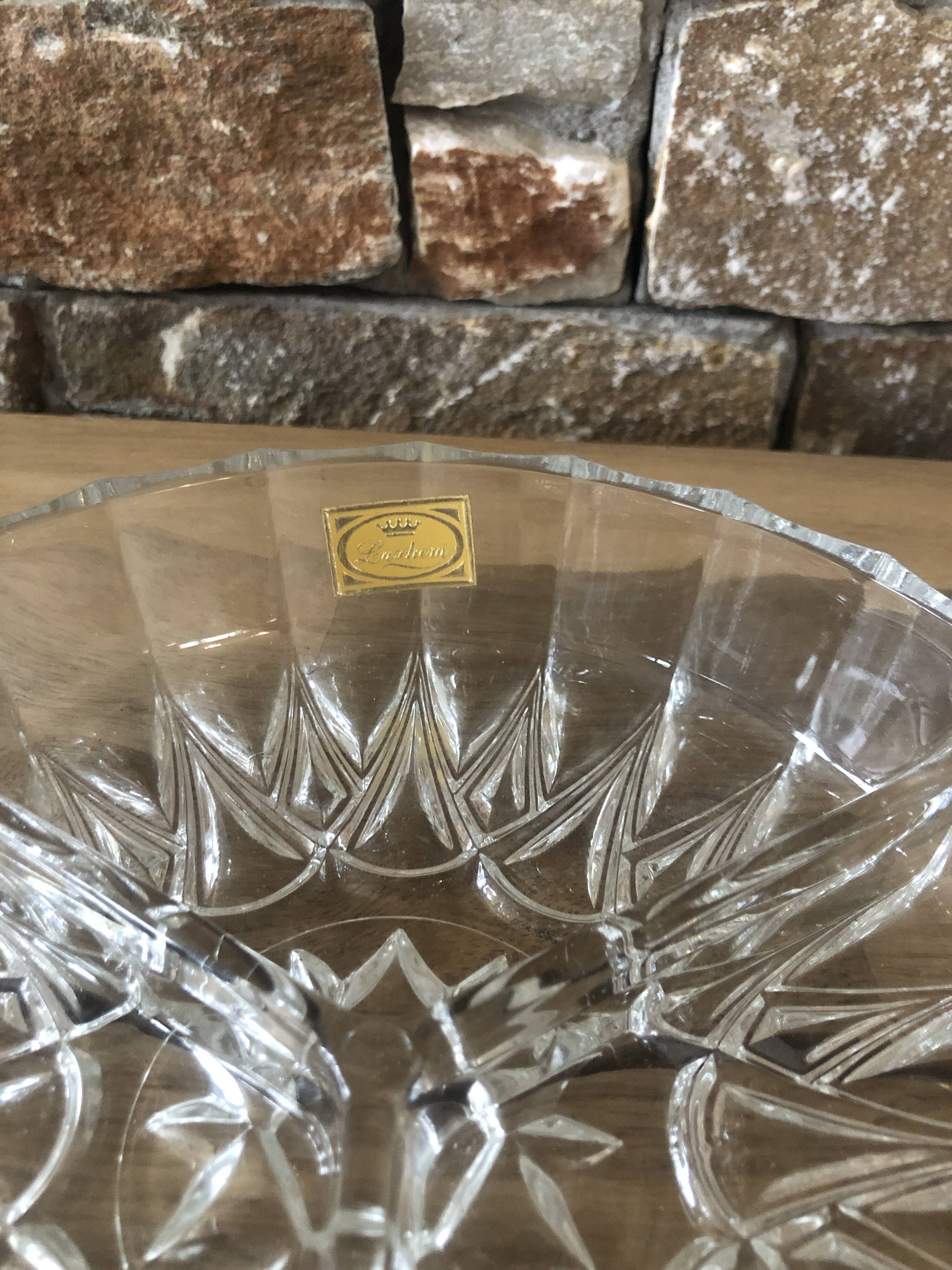 Luxhem 3-compartment crystal dish