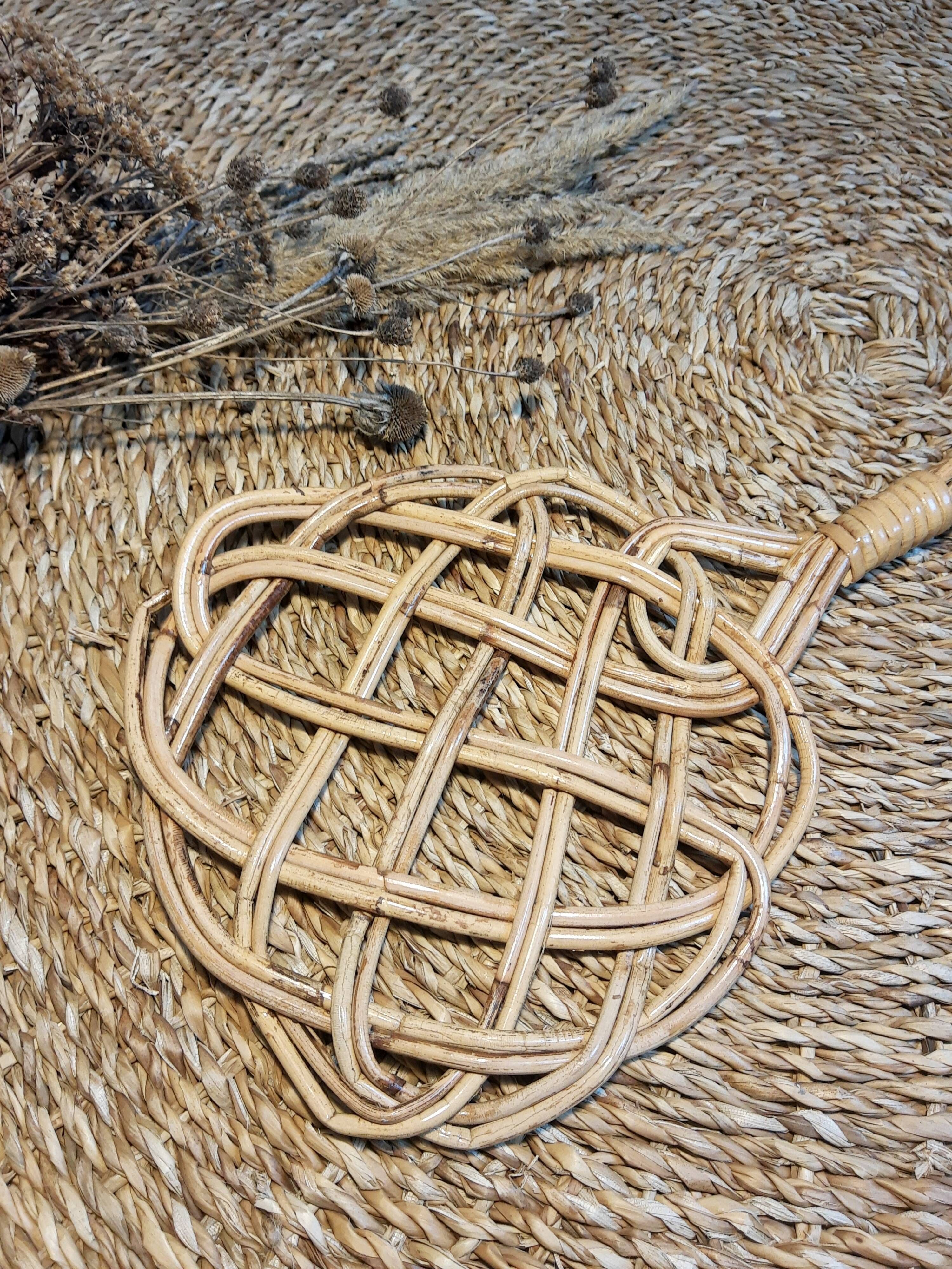 Old tape carpet/beater vintage rattan tap