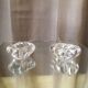 Duo of daum crystal salters in their original box