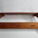 Vintage design wall coat rack, 3 oval hooks, 50s/60s, 62 cm