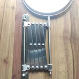 Chrome bathroom mirror, magnifying and extendable accordion, vintage