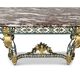 Wrought iron console in Louis XV style, 19th century.