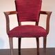 Pair of red Art Deco bridges chairs. Fully original. TBE