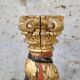 Paire de sculptures, colonnes torsadées, bois sculpté, doré et polychrome, XVIIIe siècle – Espagne
