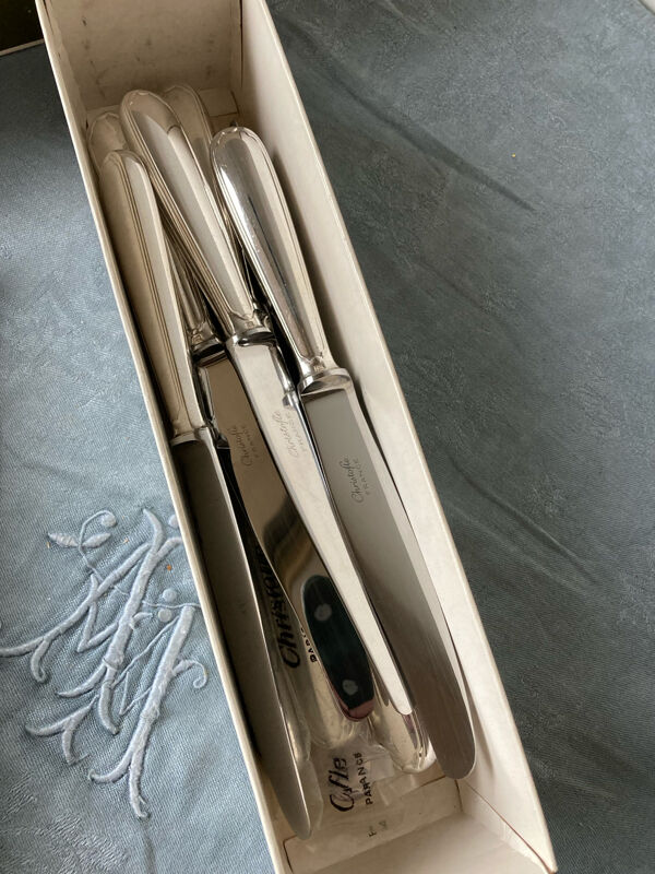 12 couteaux à fromage Christofle