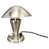 Lampe de table Bauhaus en chrome avec abat-jour réglable, années 1930