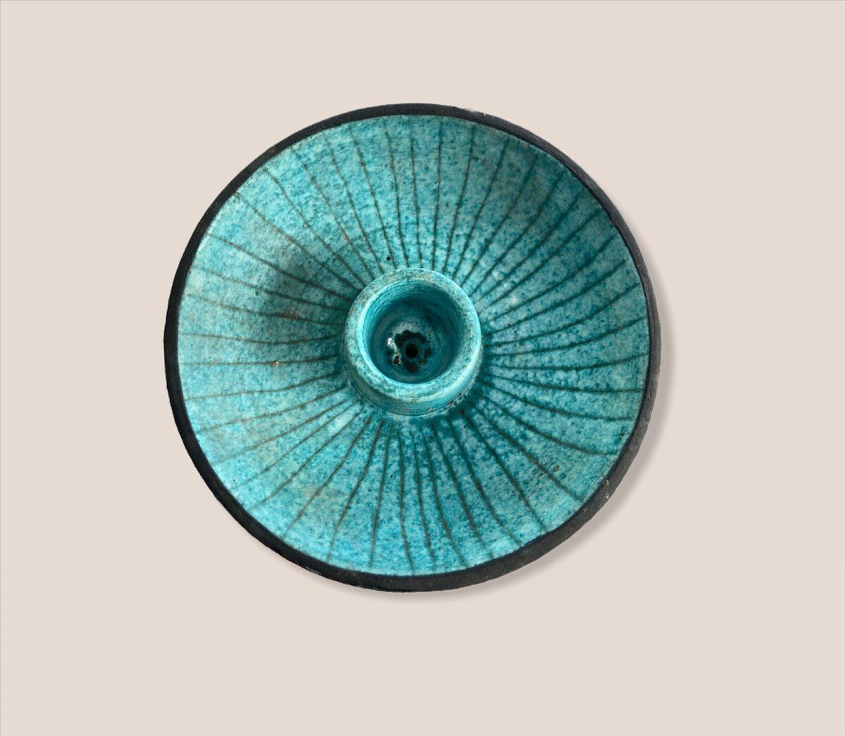 Modernist Ceramic Candle holder, Egyptian Inspired in The Taste Of Francine Delpierre