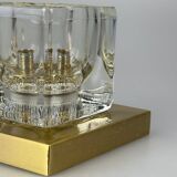 60s 70s Peill & Putzler Cube wall lamp ceiling lamp ice glass space design