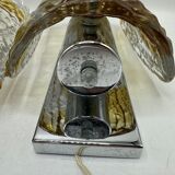 Duo of two-tone Murano Mazzega wall lights 1970