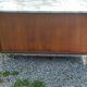 Florence Knoll buffet in wood and marble with chrome legs from the 1970s.