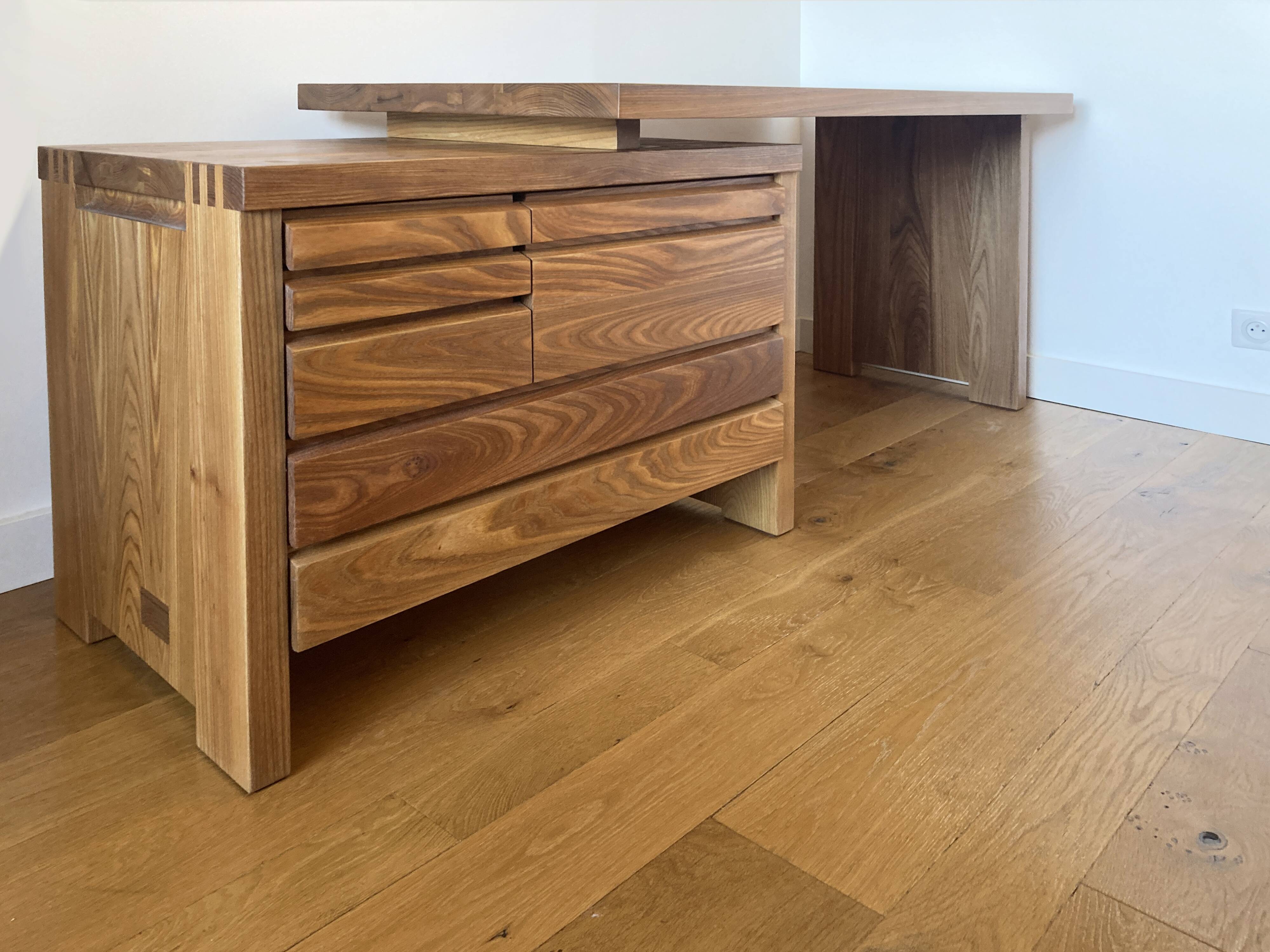 Pierre Chapo B19 Desk Solid Elm