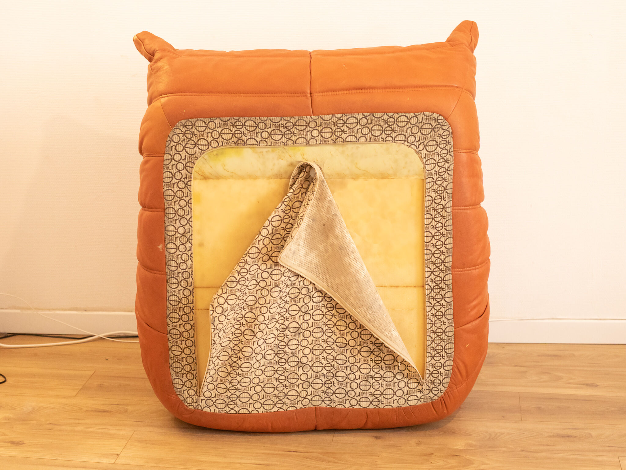 Togo leather armchair by Michel Ducaroy for Ligne Roset