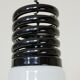 Pair of suspensions form glass by S.T.L. Studio for Lamperti bulb
