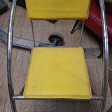 Set of 4 vintage tubular armchairs – modernist design from the 60s and 70s
