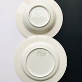 Dish and plate by Franco Giorgi by Quadrifoglio 1980