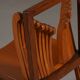 Vintage sculptural unique design dining chairs, France 1960s set of 2