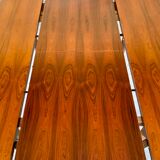 Extendable dining table with butterfly extensions in rosewood circa 60's
