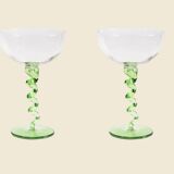 Spiral champagne glass