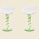 Spiral champagne glass