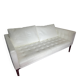 2-seater white leather sofa Starck / Cassina