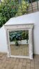 Shabby chic white patinated trumeau mirror – bevelled mirror