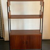 Vintage Teak and Metal Wall Unit