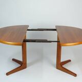 Vintage Teak Esstisch Dining Table Rund Erweiterbar Glostrup Danish Design