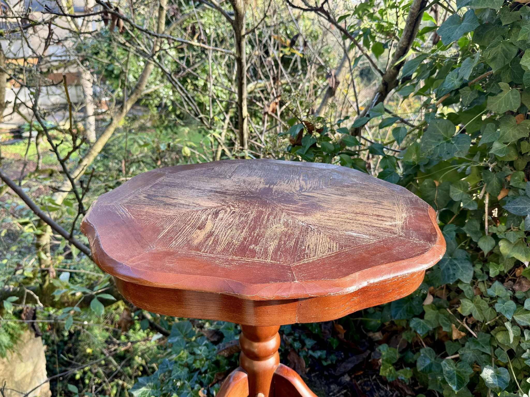 Vintage solid wood side table