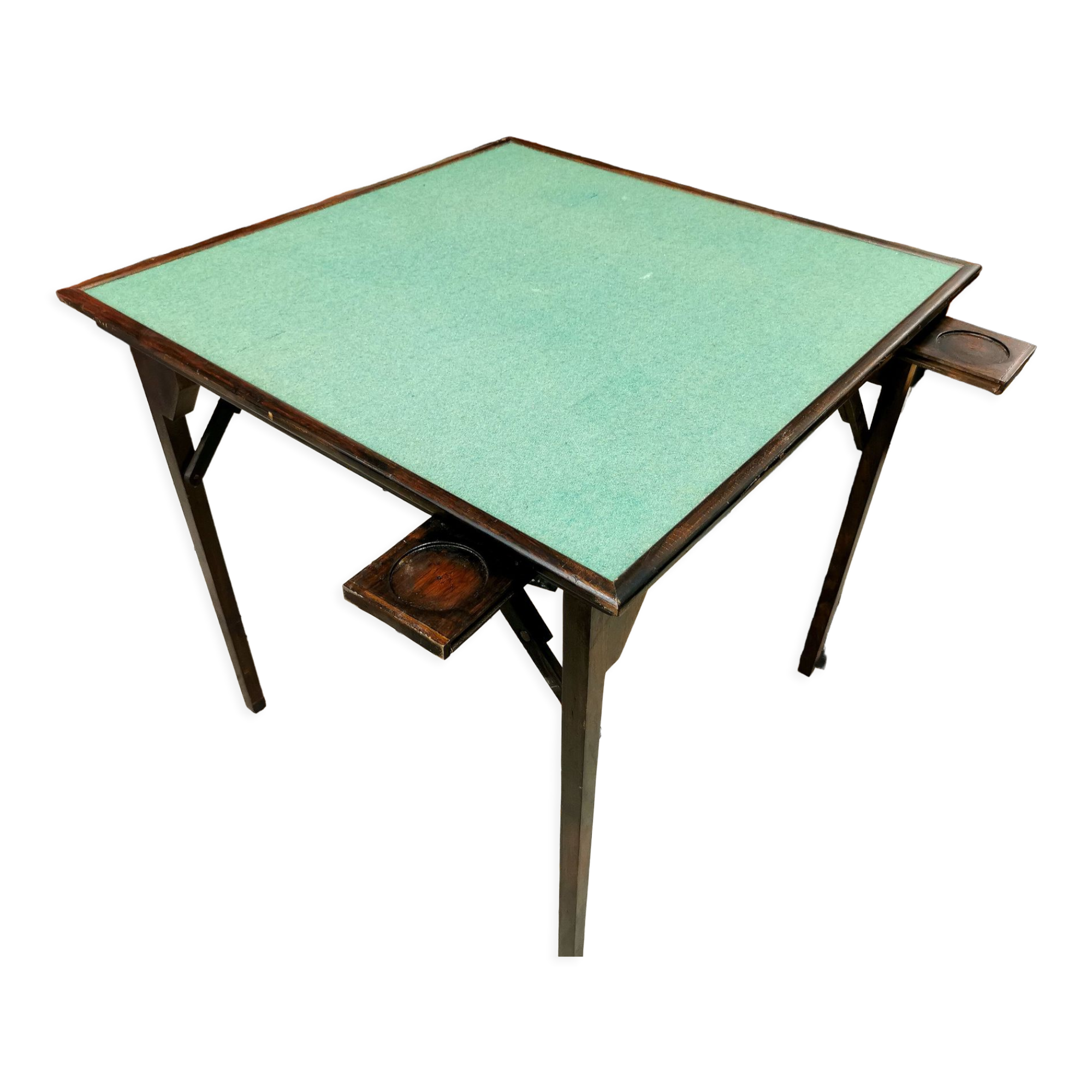 Old folding wooden gaming table