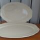 Duo of oval serving dishes in Sarreguemines porcelain