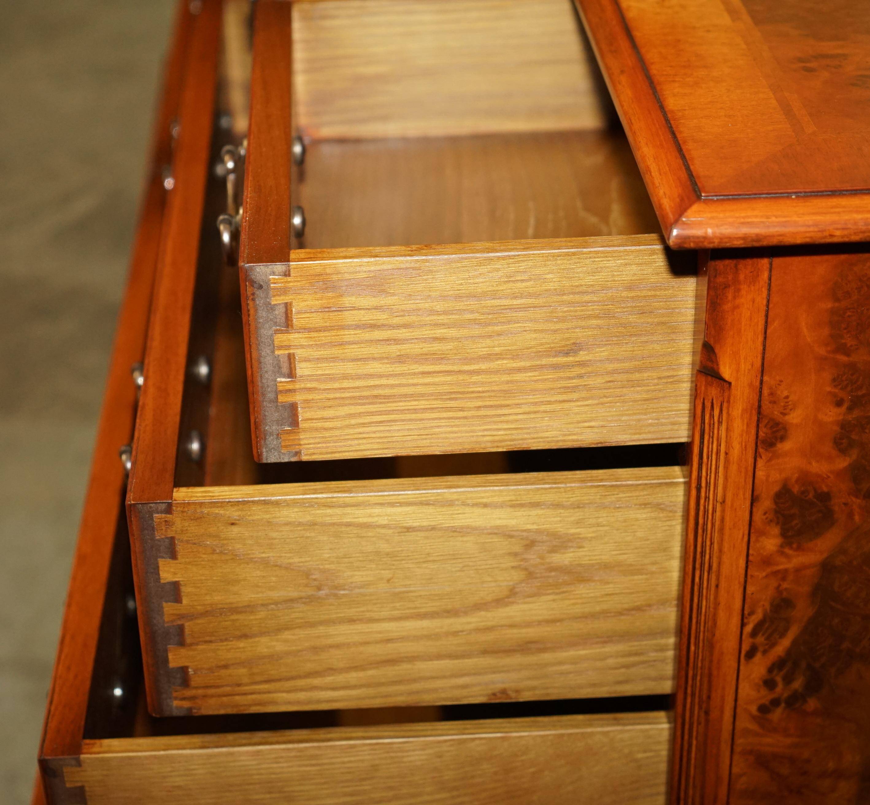 Walnut buffet Burr & Burl with patina