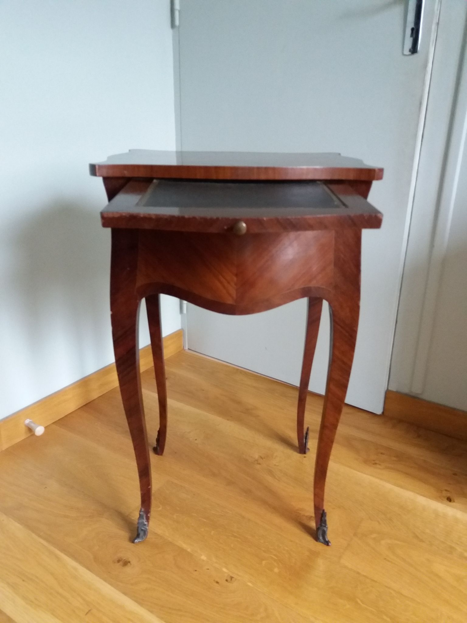 Nightstand with writing desk in Louis XV style.