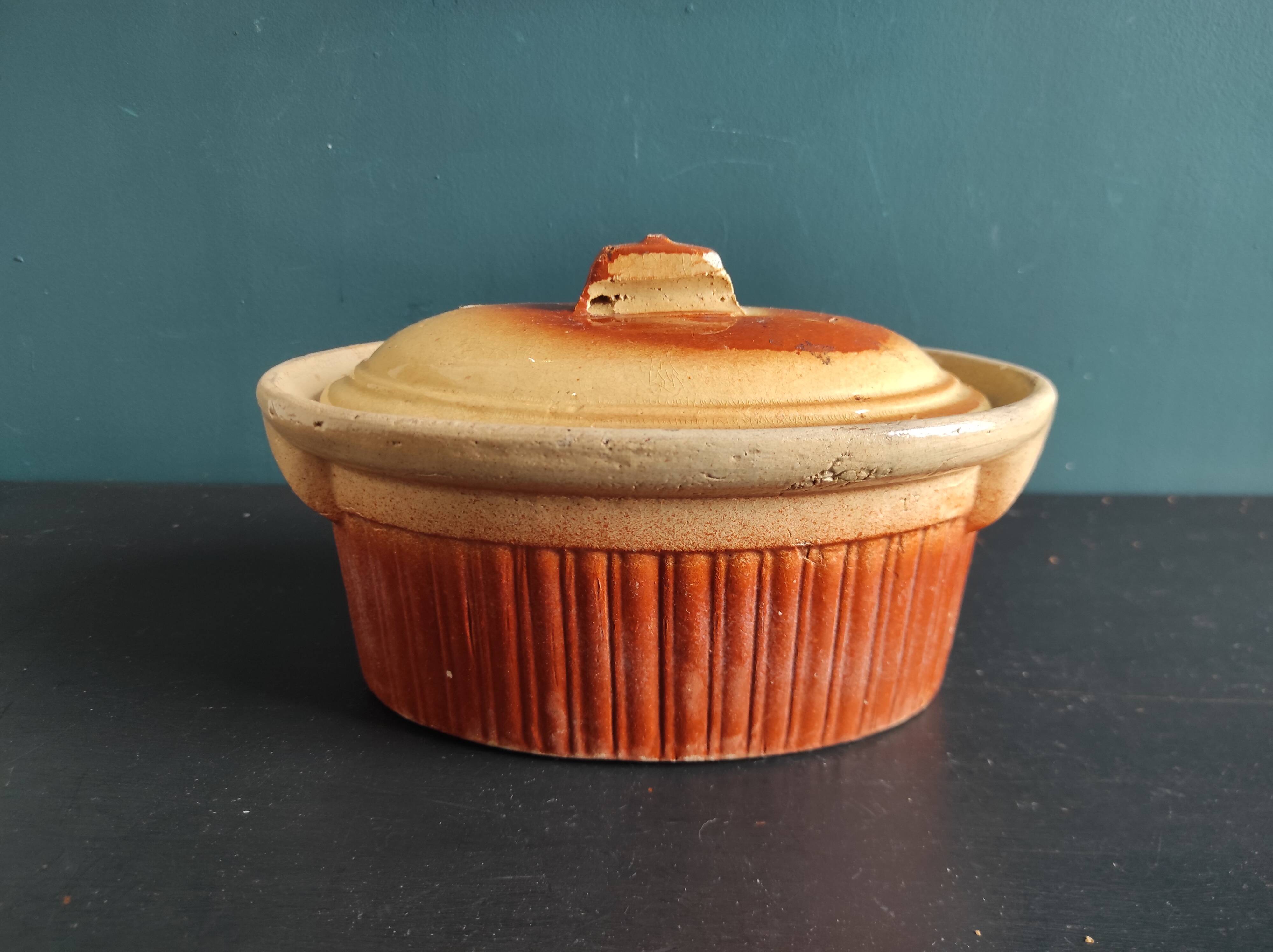 French vintage butter dish