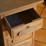 Small vintage oak administration desk