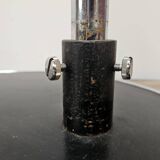 70's floor lamp in metal and white glass