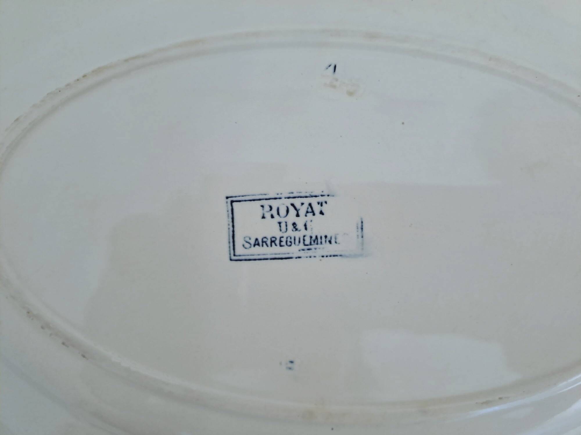 Sarreguemines "Royat" oval dish
