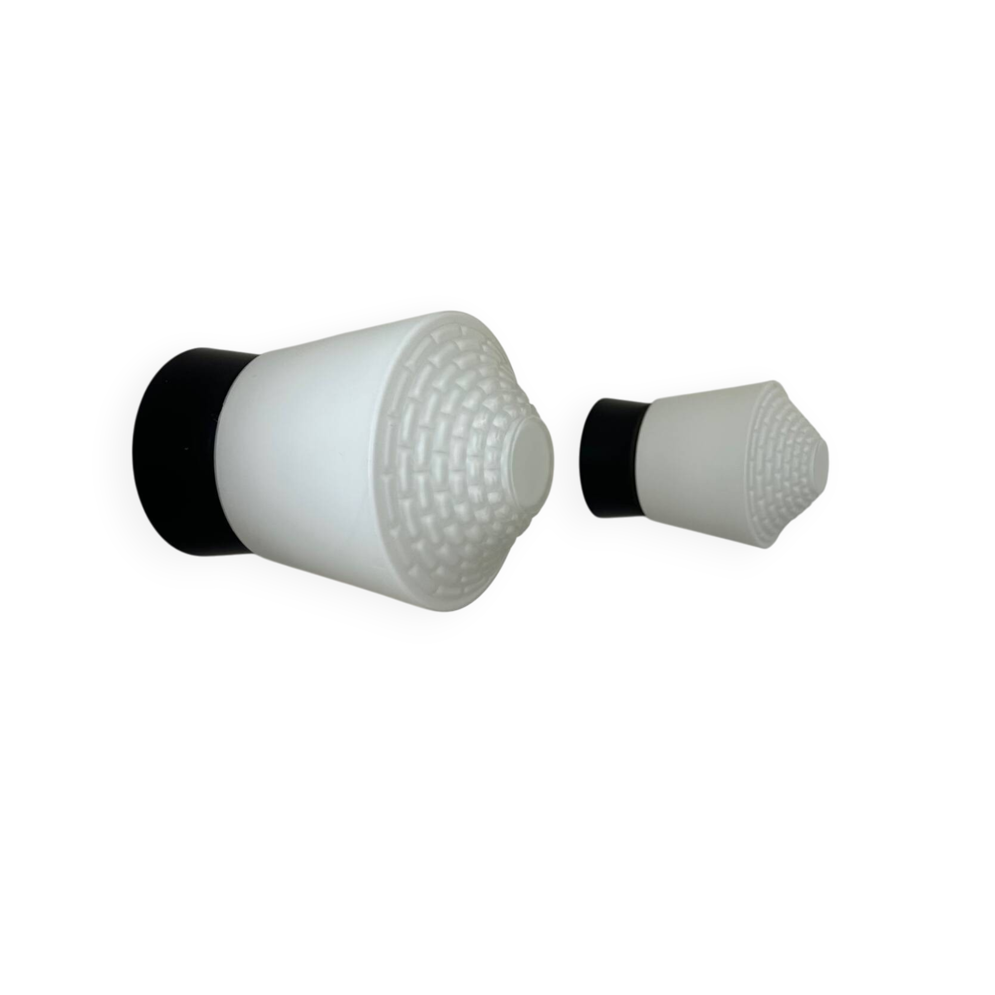 Pair of vintage opaline wall lights, Netherlands 1960s