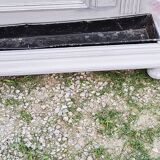 1900s coat rack patina gray mirror brass hooks