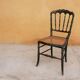 Napoleon III wooden and canning chair, 1920s