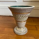 Ceramic vase signed Breugnot