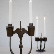 Swedish wooden candleholders from Taserud, 1955, set of 2