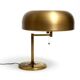 Extraordinary heavy 1960s XXL brass table lamp by Staff with a swivel joint