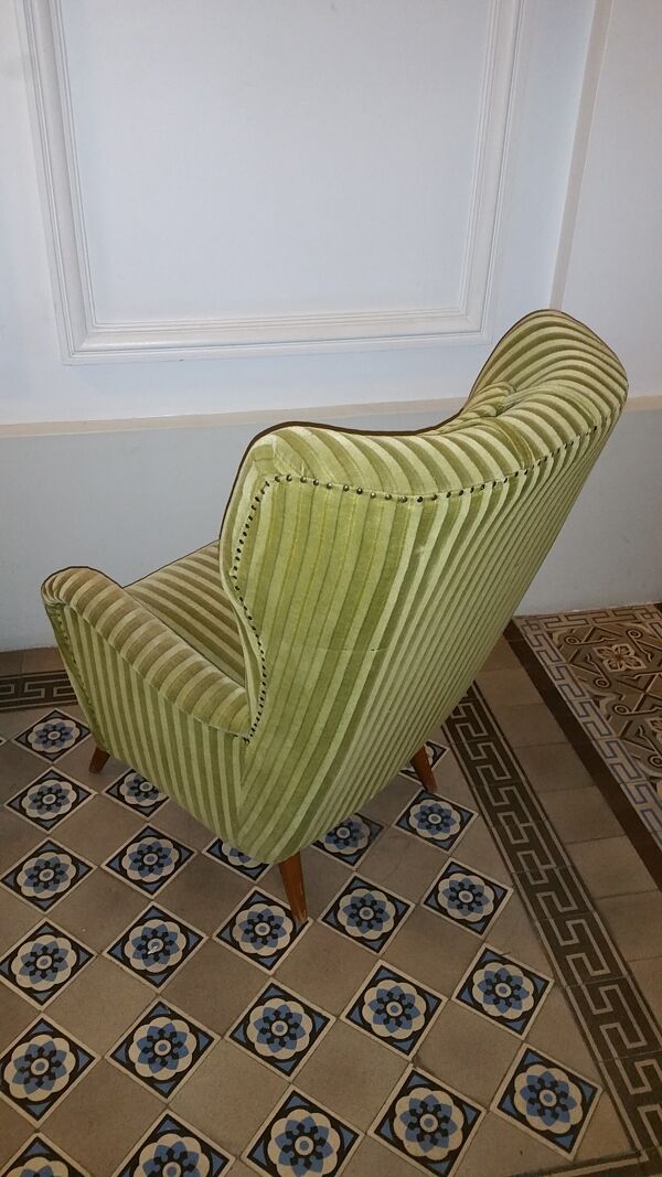 Fauteuil Danois organic wingback chairs des années 50/60 vintage