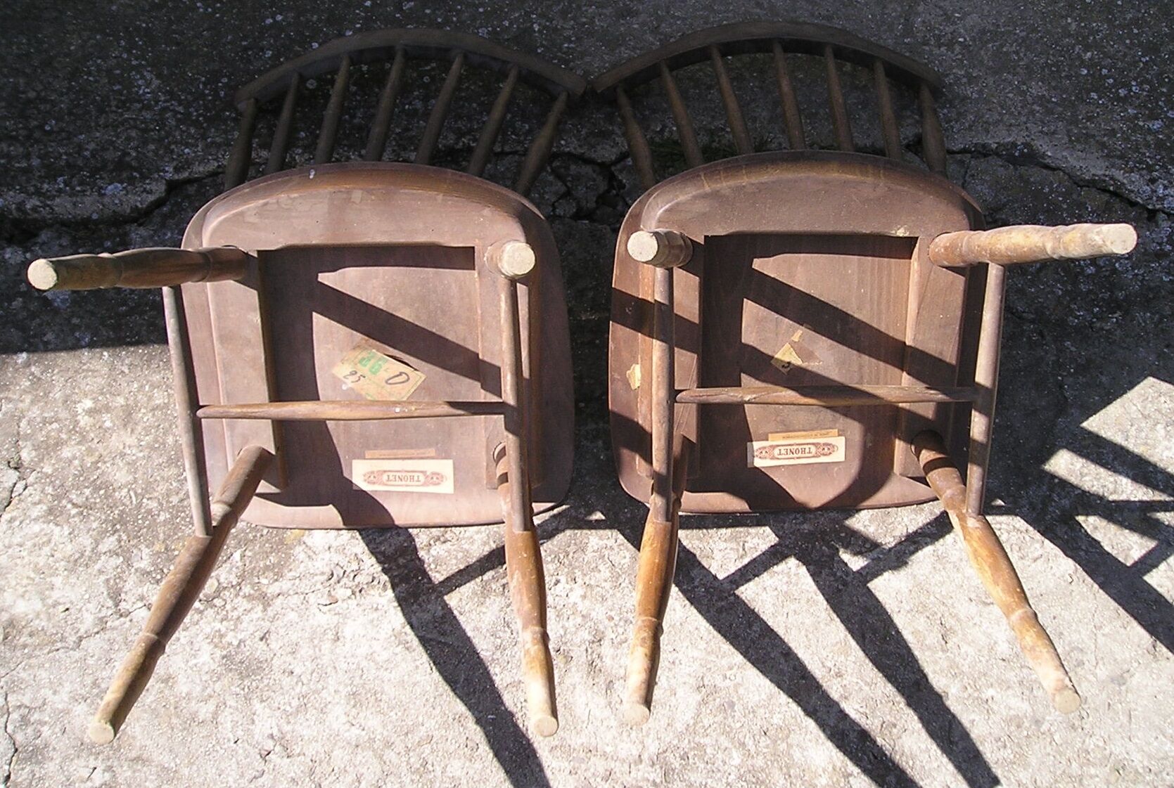 Pair of Thonet bistro chairs