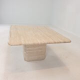 Italian Travertine Coffee Table, 1980s