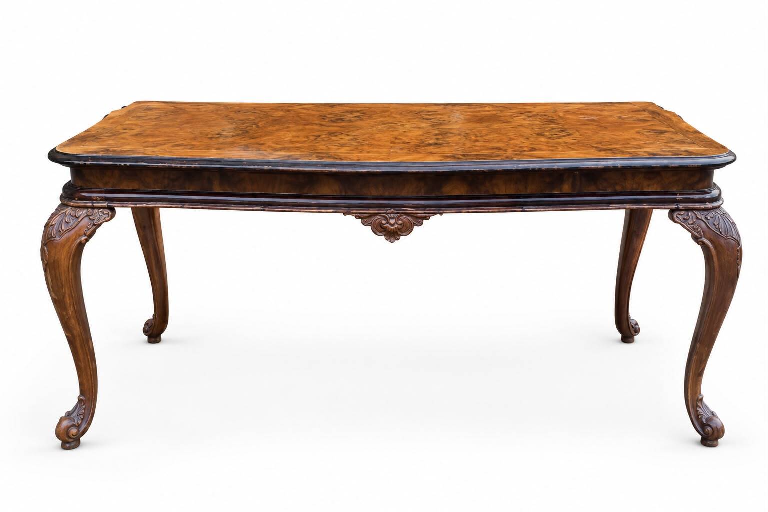 Classic Chippendale Dining Room Suite, Italy, Early 20th Century, Walnut