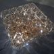 Large Gold-Plated & Crystal Glass Flush Mount from Kinkeldey, Germany, 1970s