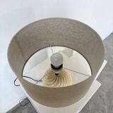 Barbi Ivory and Gold Ceramic Spherical Table Lamp
